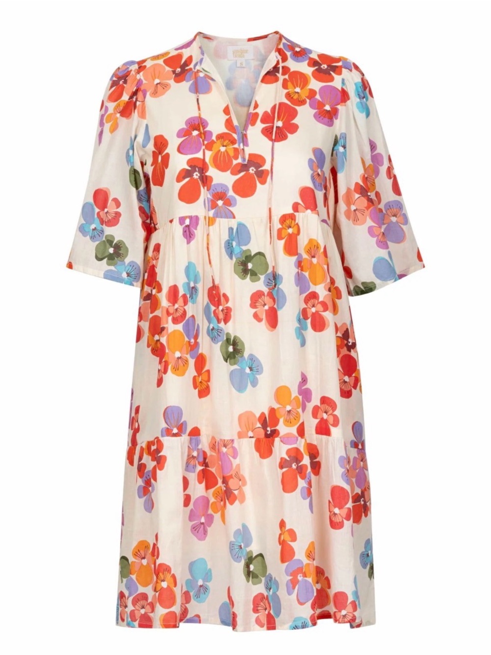 Sunshine Tienda Floral Midi Dress - New With Tags size S
